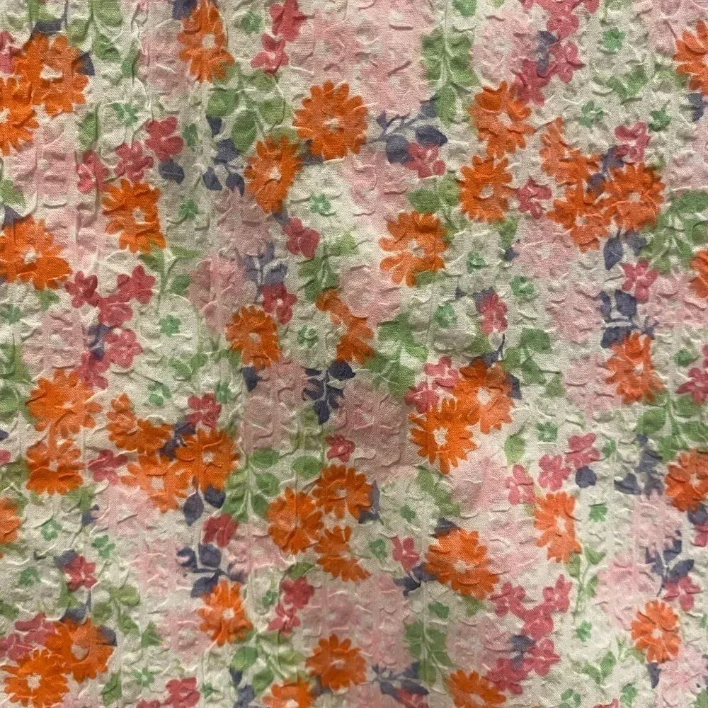 Gymboree Girl’s dress. Ruffle sleeves. Orange, pink and purple colors